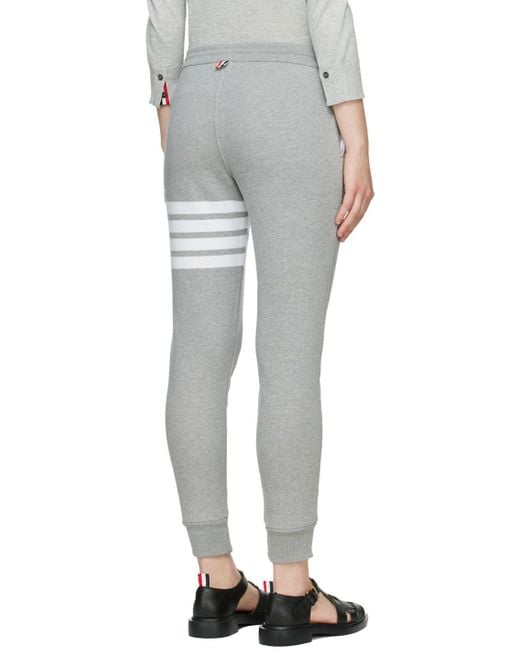 Thom Browne Gray 4-Bar Classic Sweatpants