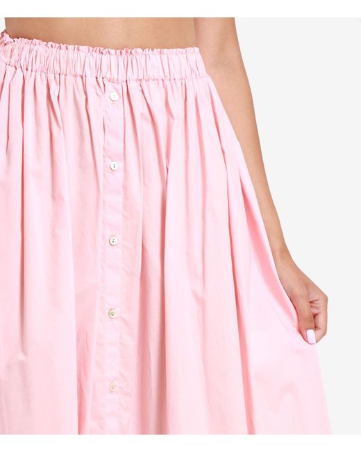 Aniye By Pink Button Pleated Skirt