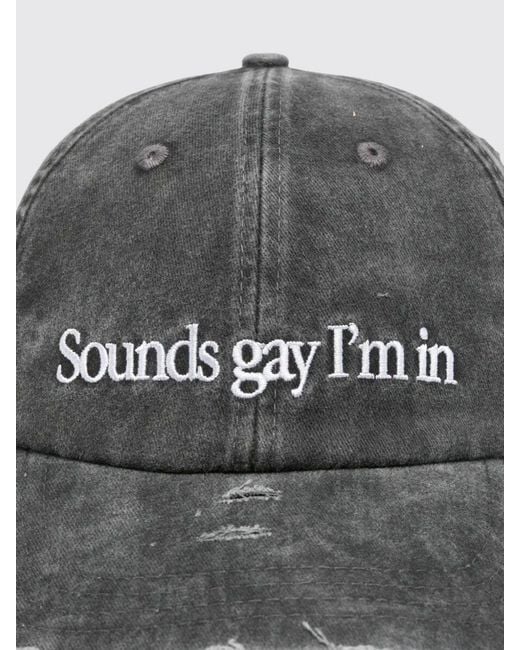 Carne Bollente Gray My Cruising Distressed-Effect Baseball Cap for men