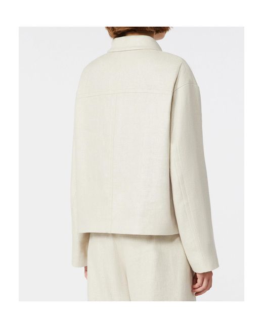 Max Mara White 'S Smmdattero Button-Up Jacket