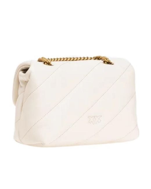 Pinko Natural Love Puff Quilted Mini Shoulder Bag