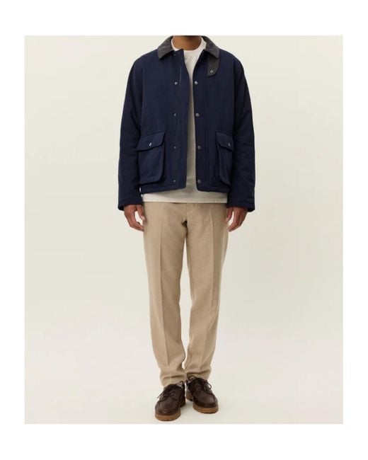 Les Deux Blue Long Sleeve Jacket for men