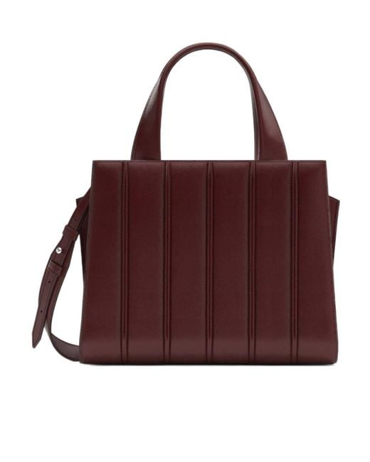 Max Mara Red Double-Handled Handbag