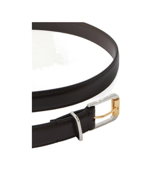 The Row White Leather Belt