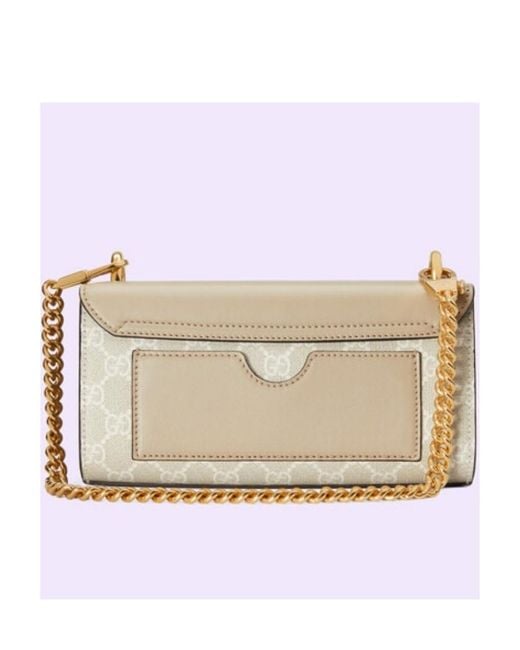 Gucci Natural Padlock Mini Shoulder Bag