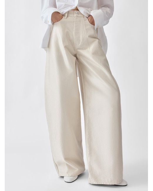 Jacquemus White The De-Nîmes Ovalo Denim Pants