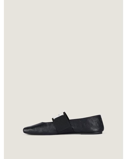 Givenchy Black Sliced Square Ballet Flats