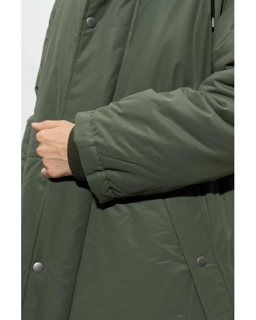 A.P.C. Green Wool-Blend Parka for men