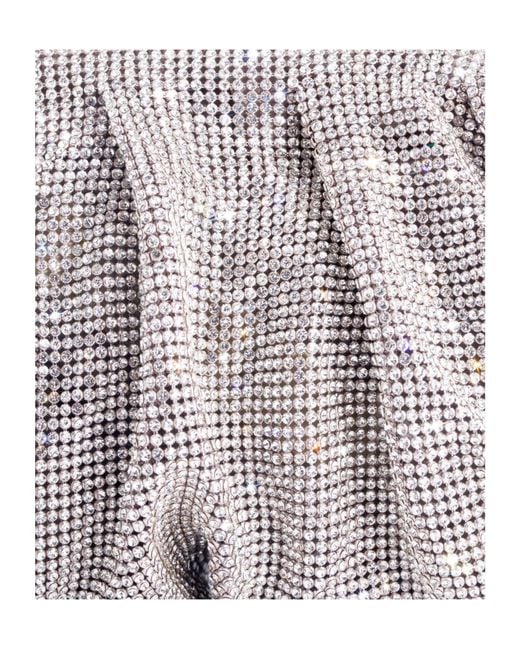 Benedetta Bruzziches Metallic Venus La Petite Crystal Clutch Bag