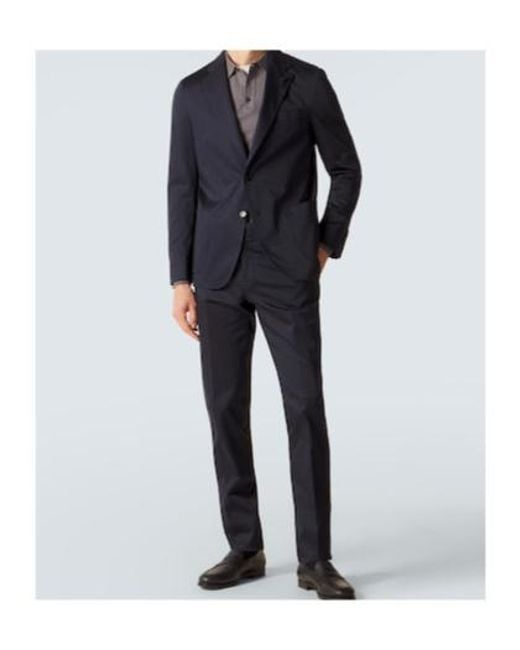 Lardini Blue Cotton-Blend Suit for men