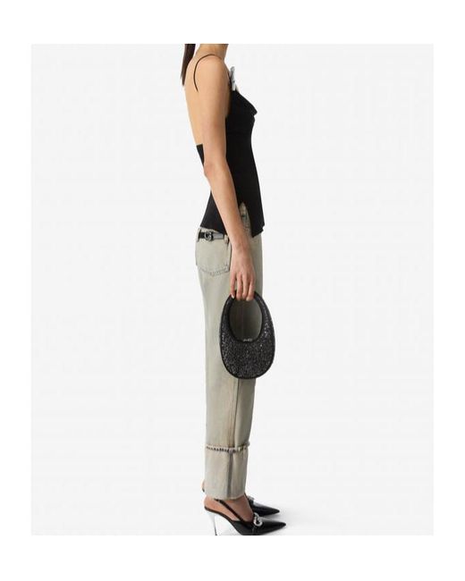 Coperni Black Draped Washing Clip Gala Top