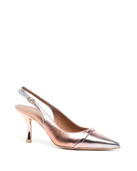 Malone Souliers Pink Jama 80Mm Ombré-Effect Leather Sandals
