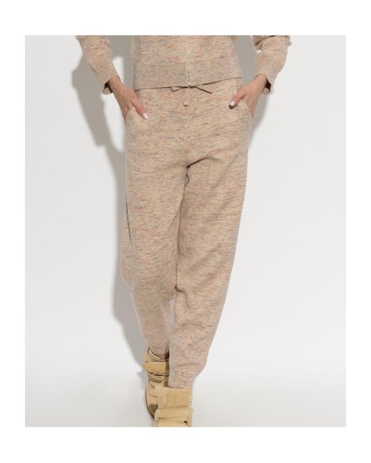 Isabel Marant Natural Isabel Marant Étoile Kira Knitted Jogger Trousers