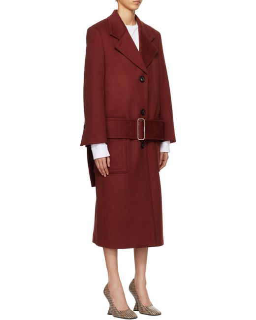 Ferragamo Red Long-Sleeved Coat