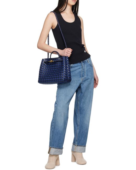 Bottega Veneta Blue Logo Patch Vest