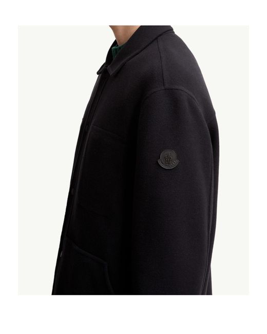 Moncler Blue Tagnit Reversible Shirt Jacket for men