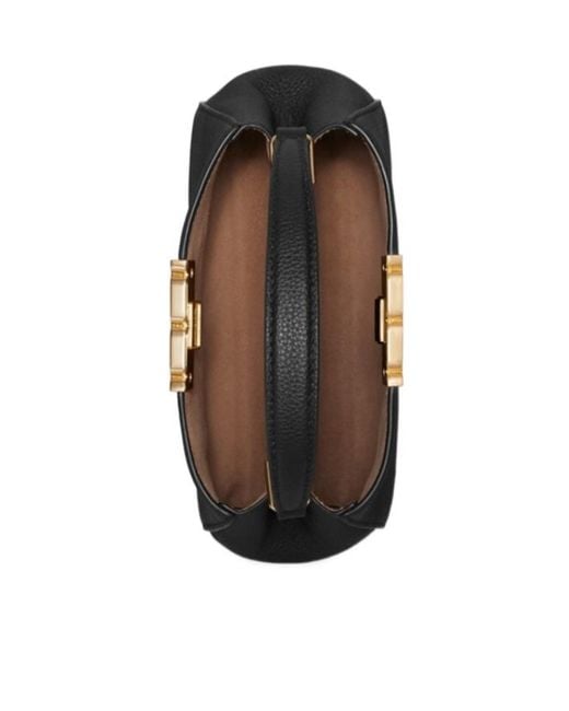 Tory Burch Black Mini Eleanor Soft Satchel