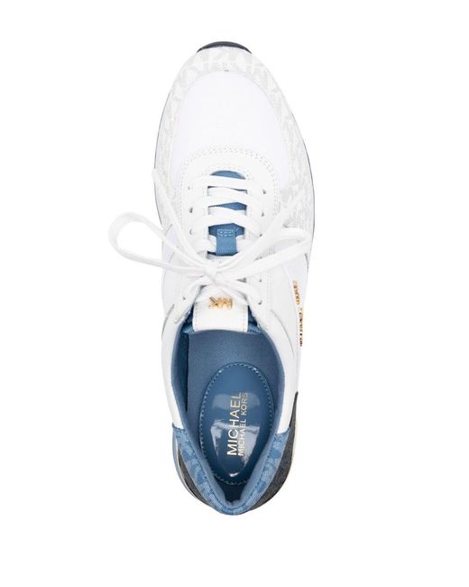 Michael Kors White Allie Panelled Sneakers