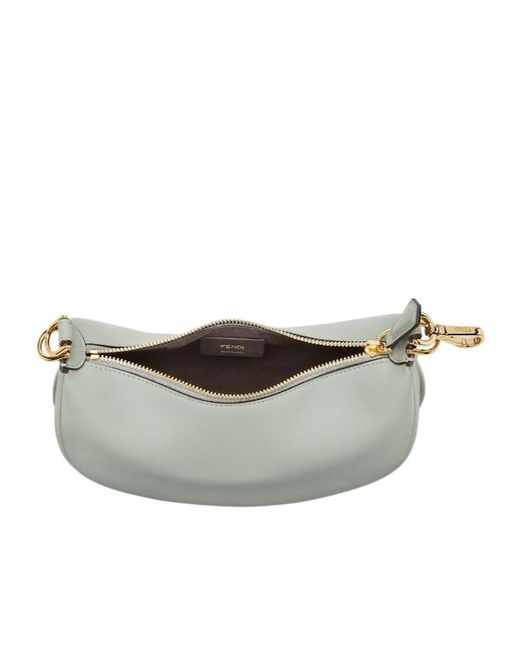 Fendi Gray Graphy Mini Shoulder Bag