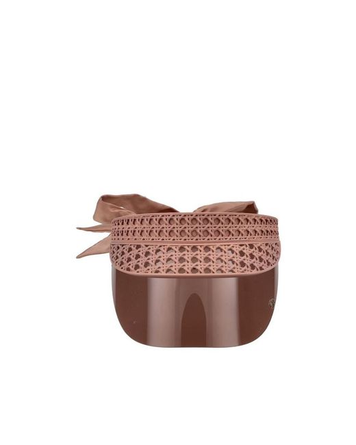 Dior Brown Eyewear Very V1U Bow-Detailed Visors