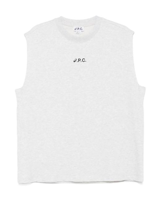 A.P.C. White X Asics Sky Vest for men