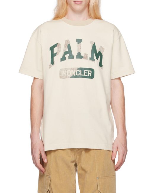 Moncler Gray Logo T-Shirt for men