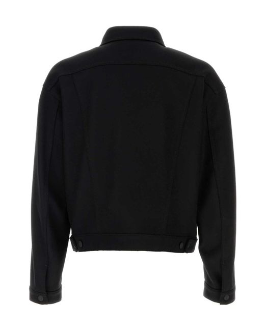 DSquared² Black Buttoned Denim Jacket for men
