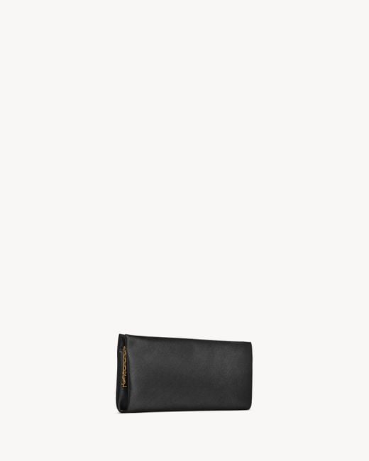 Saint Laurent Black Evening Soft Clutch