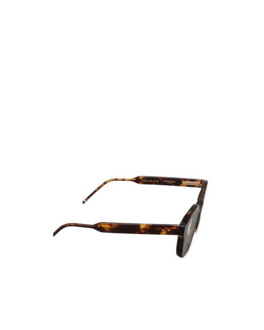 Thom Browne White Eyewear Rectangular Frame Glasses