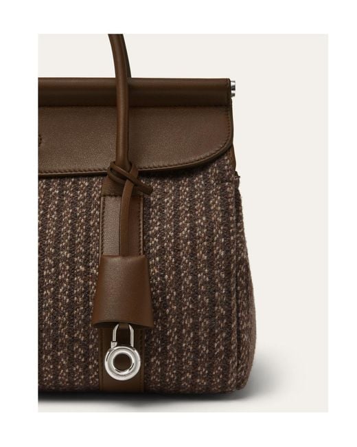 Loro Piana Brown Loom Bag L25