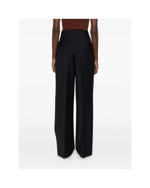 Rohe Black Casual Pants With Belt Loops