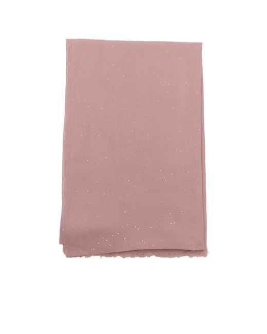 Faliero Sarti Pink Rectangular Scarf