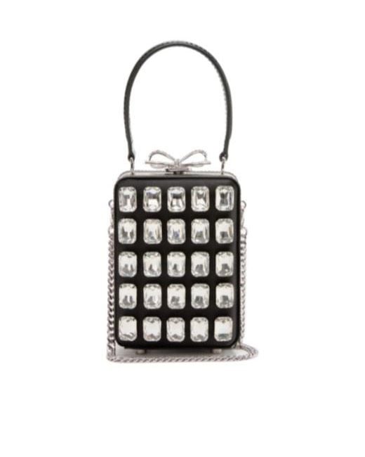 Self-Portrait White Embellished Micro Bag