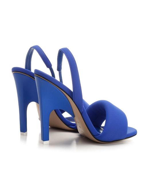 The Attico Blue The Rem Padded Slip-On Sandals