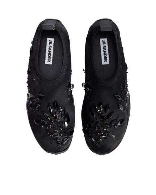 Jil Sander Black Elbe Slipper