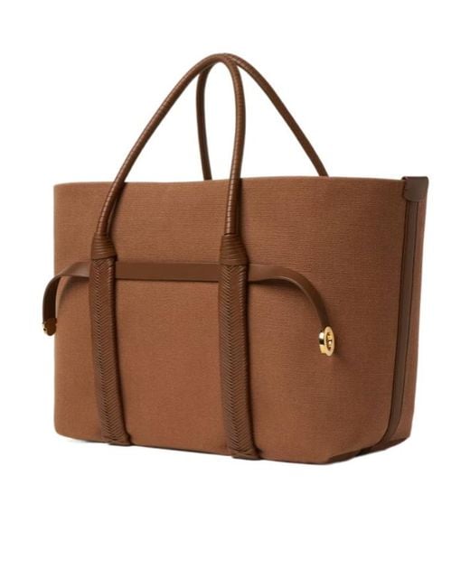 Loro Piana Brown Ghiera Shopper Large