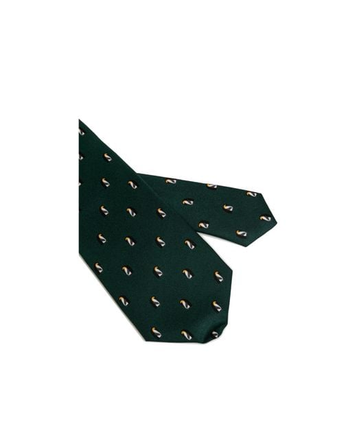 Mulberry Green Printed Tie for men