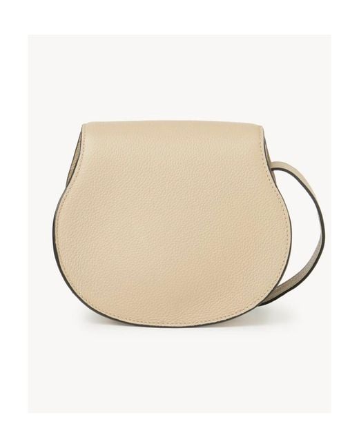 Chloé Natural Small Marcie Saddle Bag
