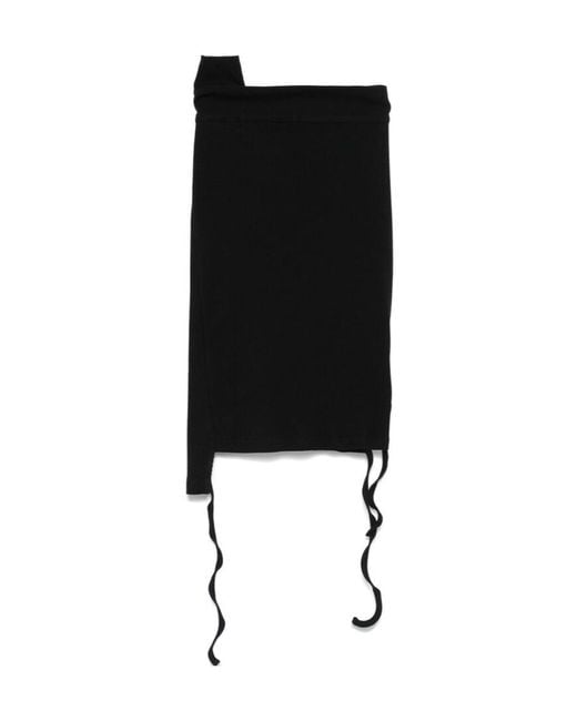 OTTOLINGER Black Ribbed Mini Skirt