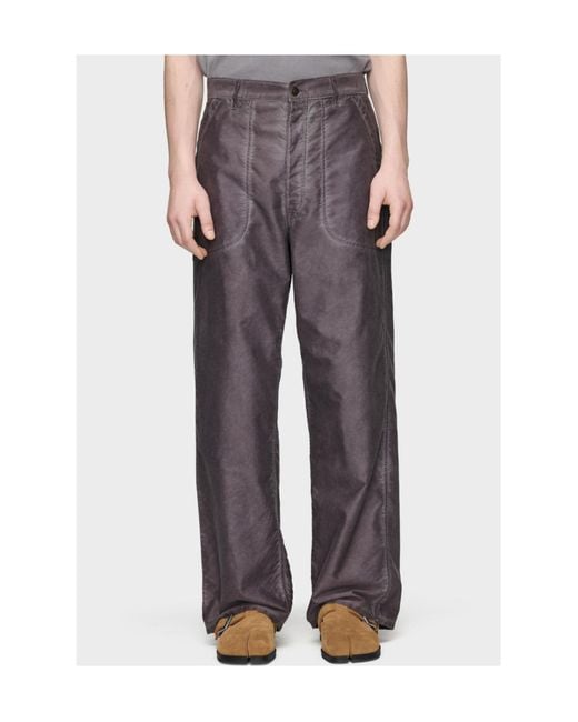 Maison Margiela Gray Double-Dyed Workwear Trousers for men
