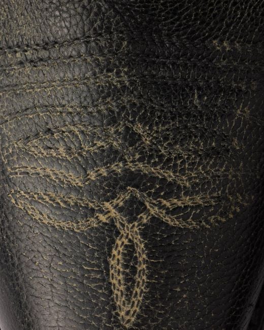 Prada Black Pointed-Toe Slip-On Boots