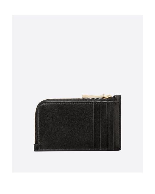 Dior Black Lady Compact Zipped Card Holder
