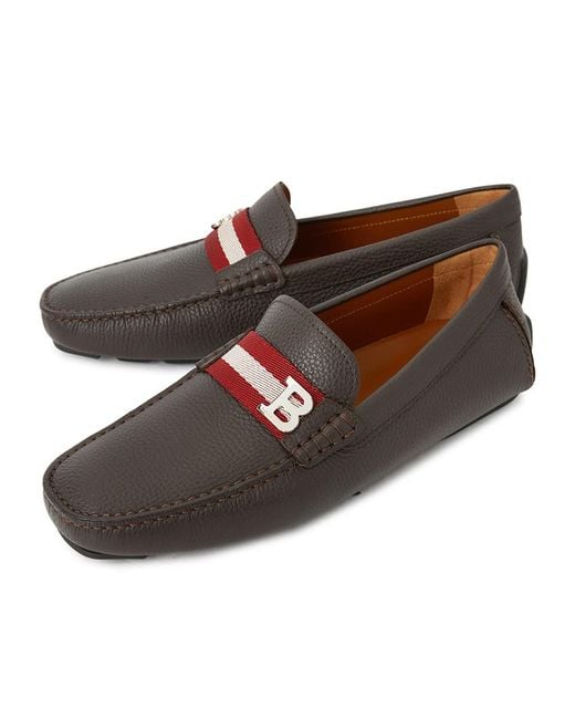 Bally Brown Round-Toe Loafers for men