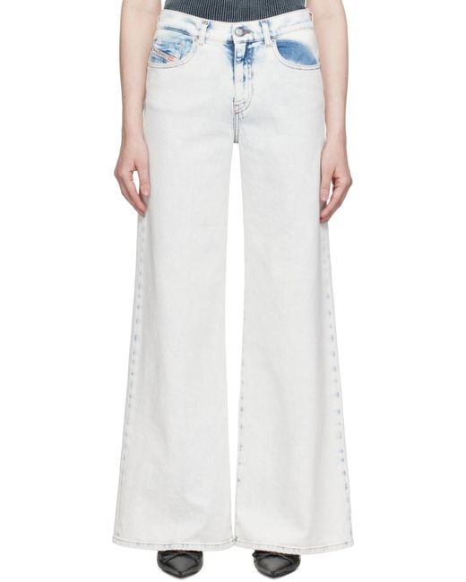 DIESEL White 1978 D-Akemi Flare Jeans