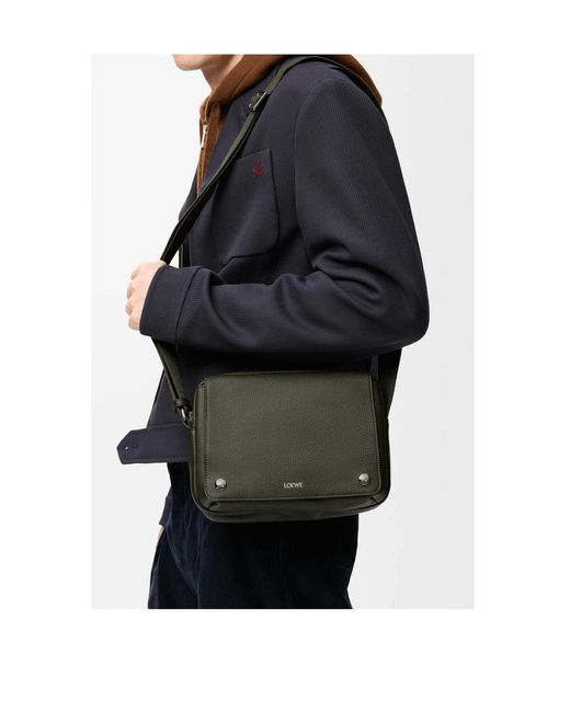 Loewe Green Logo Printed Xs Messenger Bag for men