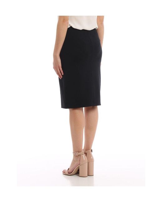 Emporio Armani Black High-Waist Pencil Skirt