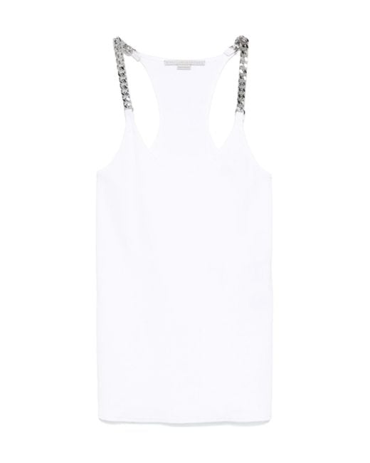 Stella McCartney White Ribbed Vest