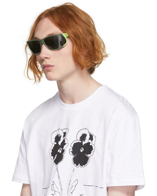 J.W. Anderson Gray Logo Color Box Sunglasses for men
