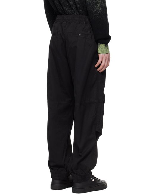 DIESEL Black Beeck Trousers for men