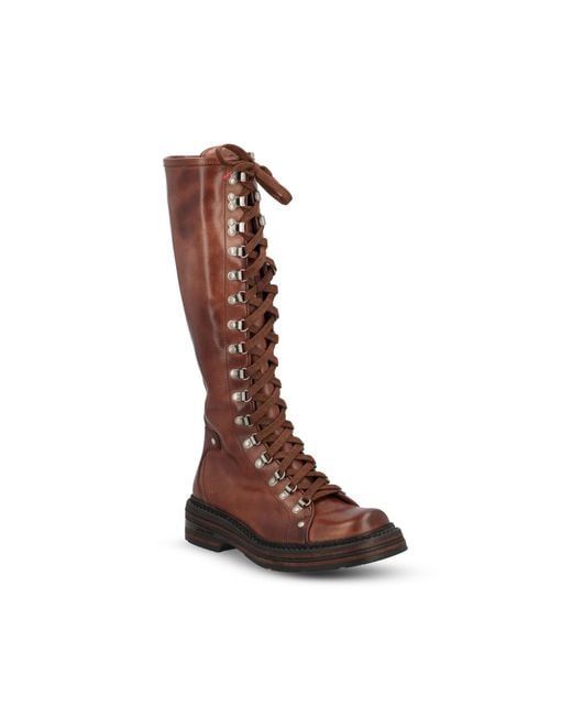 Miu Miu Brown Lace-Up Boots